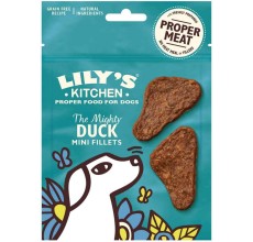 Lily's Kitchen The Mighty Duck Mini Jerky Grain Free Dog Treats (70g) -Pack of 12