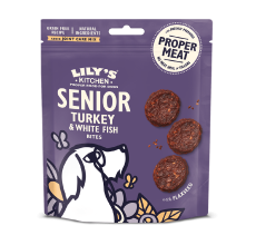 Lily's Kitchen Turkey & Whitefish Senior Dog Treats (70g) -Pack of 12
