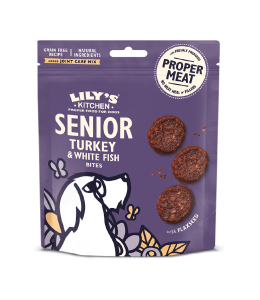 Lily's Kitchen Turkey & Whitefish Senior Dog Treats (70g) -Pack of 12
