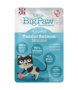 Little Big Paw Cat Gourmet Atlantic Salmon Mousse 85G Pouch