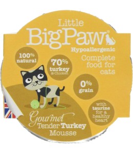 Little Big Paw Cat Gourmet Turkey Mousse 85g