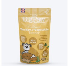 Little Big Paw Dog Traditional Turkey & Vegetable Dinner 150g Pouch