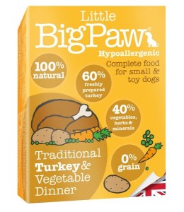 Little Big Paw Dog Turkey & Vegetable Dinner 150g