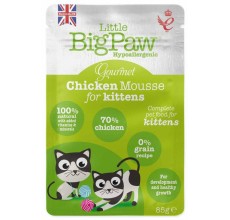 Little Big Paw Gourmet Chicken Mousse for Kittens 85G Pouch