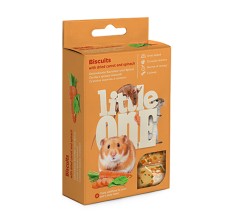 Little One Biscuits with dried carrot and spinach for small animals 5x7g
