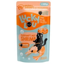 Lucky Lou Lifestage Adult Poultry & Shrimps Wet Cat Food (125 g)