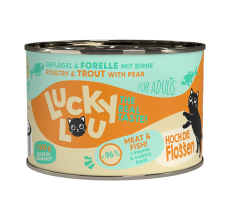 Lucky Lou Lifestage Adult Poultry & Trout Wet Cat Food (200 g)