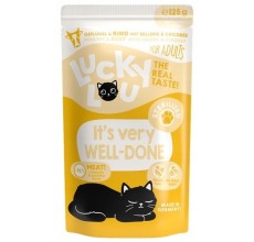 Lucky Lou Lifestage Sterilized Poultry & Beef Wet Cat Food (125 g)