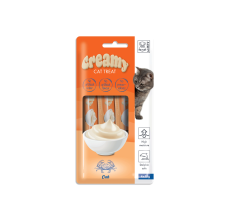 M-PETS Creamy Treats for Cats - Crab 4x15g (60g) - Pack of 12