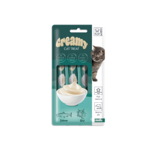 M-PETS Creamy Treats for Cats - Salmon & Beef 4x15g (60g) - Pack of 12
