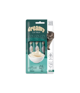 M-PETS Creamy Treats for Cats - Salmon & Beef 4x15g (60g)