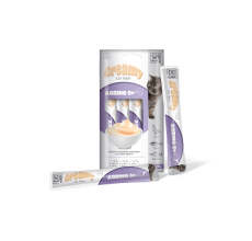 M-PETS Creamy with Functions - Cat treat - Ageing 6+ - Duck & Tuna & Salmon 4x15g (60g) - Pack of 12