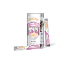 M-PETS Creamy with Functions - Cat treat - Joint & Bone - Beef & Chicken & Salmon 4x15g (60g) - Pack of 12