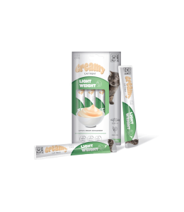 M-PETS Creamy with Functions - Cat treat - Light weight - Codfish & Chicken 4x15g (60g)