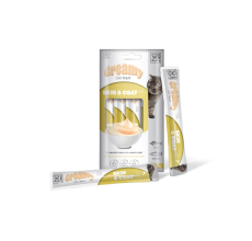 M-PETS Creamy with Functions - Cat treat - Skin & Coat - Tuna & Salmon 4x15g (60g) - Pack of 12