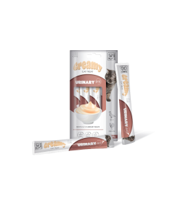 M-PETS Creamy with Functions - Cat treat - Urinary - Duck & Chicken 4x15g (60g)