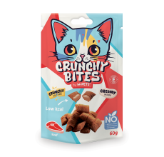 M-PETS Crunchy Bites Cat Treat - Beef 60g - Pack of 12
