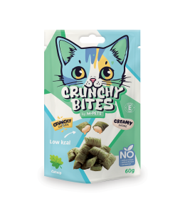 M-PETS Crunchy Bites Cat Treat - Catnip 60g - Pack of 12