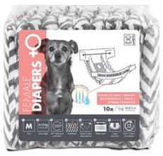 M-Pets Female Dog Diapers M 10 pack