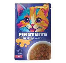 M-PETS Firstbite Tuna in Jelly Wet Food Pouches for Cats 12x85g