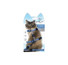M-Pets Gentle Cat Harness & Leash Set Azure Blue