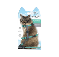 M-Pets Gentle Cat Harness & Leash Set Jade Green