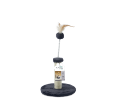 M-Pets My First Cat Tree Feather Dark Gery