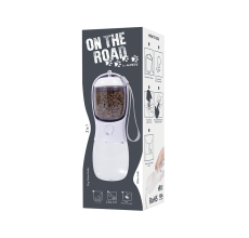 M-PETS On The Road 2-in-1 Water Bottle 300ml – White