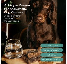 O2Pets Dog and Puppy Beef Chips Natural Treats – 100% Beef Tripe Single Ingredient Snack – Low Calorie, Grain-Free and High Protein Canine Training Treat Supports Dog Gut Health, Digestion & Microflora 70gr
