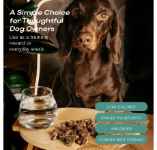 O2Pets Dog and Puppy Beef Cubes Training Treats – 100% Beef Lung Single Ingredient Snack – High Protein & Low Calorie Canine Training Reward, Grain-Free Healthy Dog Treat 50gr