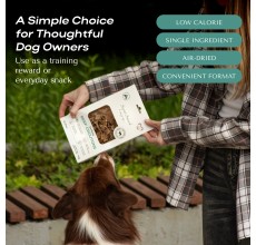 O2Pets Dog and Puppy Beef Croutons Training Treats – 100% Beef Udder Natural Bite-Sized Rewards – High-Value Single Ingredient Snack for Picky Eaters, Joint & Skin Care Dog Treats 70 gr