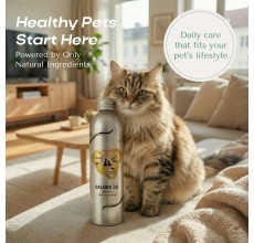 O2 PETS Omega Gold Skin — Wild Caught Norwegian Salmon Oil for Dogs & Cats, Liquid Omega 3 Food Topper, Skin & Coat Support 250ml