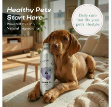 O2 PETS Omega Puppy and Kitten, Cat and Dog PUPPY & KITTEN Wild Caught Norwegian Salmon Oil Supplement – Omega 3 DHA for Growth and Brain Support 250ml