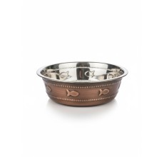MAU Premium Bowl Fish Embossed - Antique Copper - 260Ml