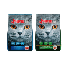 Powercat Mixed Bundle – Tuna + Ocean Fish Dry Cat Food – Halal, 450 g + 450 g