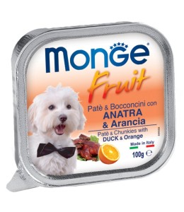 Monge Fruit Paté and Chunkies with Duck and Orange 100g