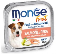 Monge Fruit Paté and Chunkies with Salmon and Pear 100g