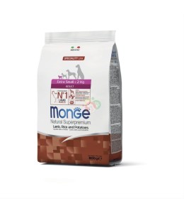 Monge Natural Superpremium Extra Small Adult Lamb with Rice and Potatoes 800GR