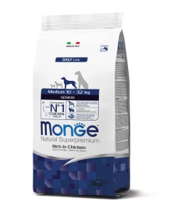 Monge Natural Superpremium Medium Senior Rich in Chicken 3KG