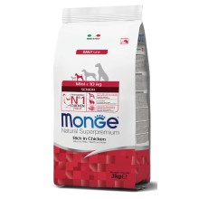 Monge Natural Superpremium Mini Senior Rich in Chicken 3KG