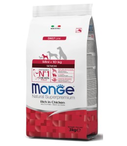 Monge Natural Superpremium Mini Senior Rich in Chicken 3KG