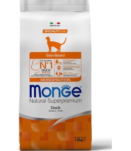 Monge Natural Superpremium Monoprotein Kitten Duck 1.5KG