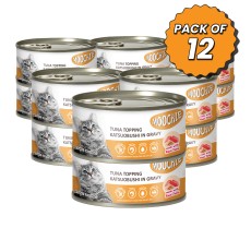 MOOCHIE ADULT TUNA TOPPING KATSUOBUSHI 85g Can Pack of 12