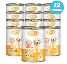 Moochie Pate With Chicken Dog Wet Food Can 400g Pack of 12