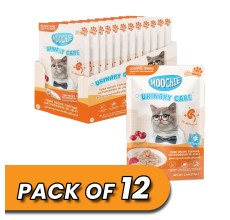 Moochie Tuna Recipe Topping Katsuobushi In Jelly Cat Food for Urinary Care 70g Pack of 12