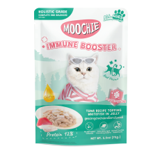 Moochie Tuna Recipe Topping Whitefish In Jelly Cat Food for Immune Booster 70g