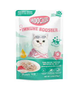 Moochie Tuna Recipe Topping Whitefish In Jelly Cat Food for Immune Booster 70g