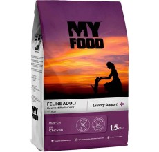 MyFood Adult Cat Chicken Gourmet, Urinary Support, No Corn & No Soy 1.5Kg