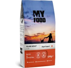 MyFood Adult Cat Lamb & Rice, Digest Support, No Corn & No Soy 1.5Kg