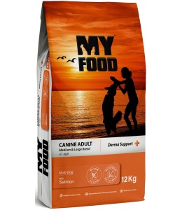 MyFood Adult Medium & Large Breed Salmon, Derma Support, No Corn & No Soy 12Kg